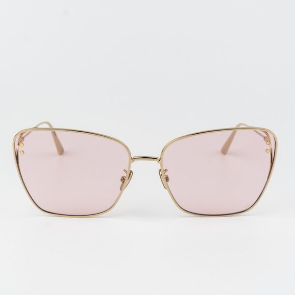 Dior MISSDIOR B2U Women Sunglasses Gold Pink Butterfly CD40095U 10Y BRAND NEW - Picture 4 of 14